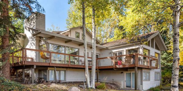 Snowmass home for sale, rear.